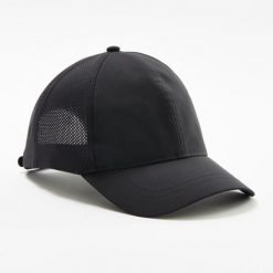 CZAPKA SPORTOWA Z DASZKIEM Tenis TC100 rozmiar 58. Czarne czapki z daszkiem damskie KUIKMA, bez wzorów, z materiału. Za 24.99 zł.