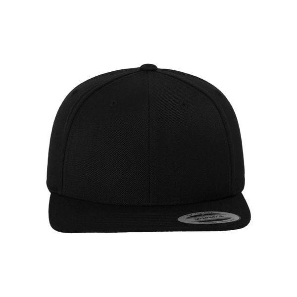 Klasyczna Czapka Snapback Dla Dorosłych Unisex. Czarne czapki damskie FLEXFIT, bez wzorów. Za 65.99 zł.