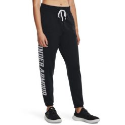 Spodnie dresowe damskie Under Armour Rival Terry Graphic Jogger. Czarne spodnie dresowe damskie Under Armour, m, bez wzorów, z dresówki. Za 139.99 zł.