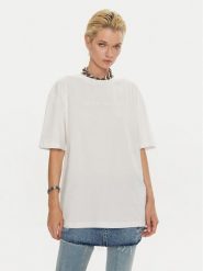 Miss Sixty T-Shirt 6L2SJ2120000 Biały Relaxed Fit. Białe t-shirty damskie Miss Sixty, l, bez wzorów, z bawełny, bez kołnierzyka. Za 279.99 zł.