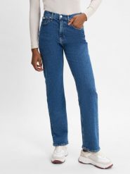 Calvin Klein Jeans Dżinsy Kobiety Bawełna niebieski, 27-30. Niebieskie jeansy damskie Calvin Klein Jeans, z podwyższonym stanem. Za 329.95 zł.
