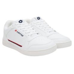 Trampki Damskie Nandu. Białe trampki damskie Lotto, bez wzorów, z koronki, bez zapięcia. Za 236.99 zł.