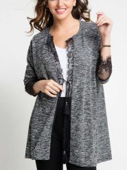 Milan Kiss Kardigan w kolorze szarym rozmiar: M. Szare kardigany damskie Milan Kiss, m, bez wzorów, z bawełny. Za 78.99 zł.