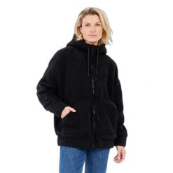 Damska kurtka narciarska Protest Sophy. Czarne kurtki damskie Protest, na zimę, bez wzorów, bez kaptura. Za 510.50 zł.