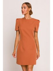 Made of emotion Sukienka w kolorze pomarańczowym rozmiar: M. Pomarańczowe sukienki damskie Made Of Emotion, bez wzorów, bez ramiączek. Za 231.13 zł.