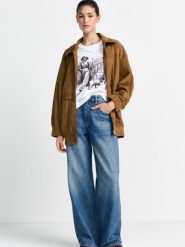 Rich & Royal Koszulka damska Kobiety Bawełna biały|brązowy nadruk, XS. Białe koszulki damskie Rich & Royal, xs, z aplikacjami, z bawełny, bez kołnierzyka, bez ramiączek. Za 279.95 zł.