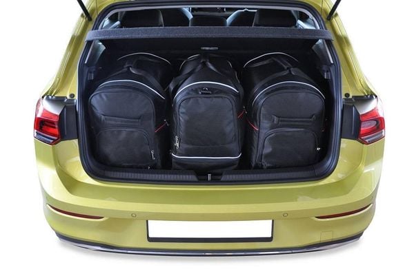 Torby Do Bagażnika Vw Golf Hatchback Phev 2020+ 3Szt Kjust. Czarne torby podróżne KJUST, bez wzorów, z kauczuku. Za 940.00 zł.