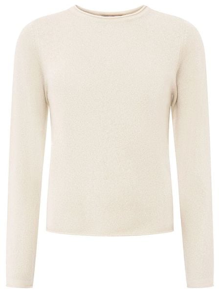 Zwillingsherz Kaszmirowa koszulka w kolorze beżowym rozmiar: M. Brązowe koszulki damskie Zwillingsherz, m, bez wzorów, z kaszmiru, bez kołnierzyka, bez ramiączek. Za 304.99 zł.