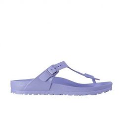 Japonki damskie Birkenstock Gizeh Essentials Eva. Fioletowe klapki damskie Birkenstock, bez wzorów, z materiału, bez obcasa, bez zapięcia. Za 273.00 zł.