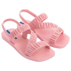 Sandały plażowe damskie Ipanema Go Fever Fem. Czerwone sandały damskie Ipanema, bez wzorów, bez obcasa, bez zapięcia. Za 63.99 zł.