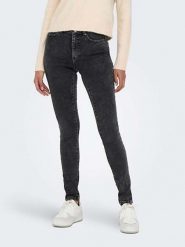 ONLY Dżinsy - Slim fit - w kolorze czarnym rozmiar: XS/L32. Czarne jeansy damskie Only, z podwyższonym stanem. Za 79.03 zł.
