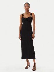 LOLA CASADEMUNT Sukienka koktajlowa MS2616048 Czarny Slim Fit. Czarne sukienki damskie LOLA CASADEMUNT, bez wzorów, z wiskozy, wizytowe, bez ramiączek. Za 839.99 zł.