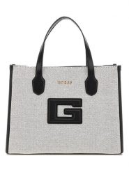 Guess Torebka w kolorze szaro-czarnym - 34 x 26 x 13 cm rozmiar: onesize. Czarne torebki klasyczne damskie Guess, z materiału, przez ramię, bez dodatków. Za 483.17 zł.