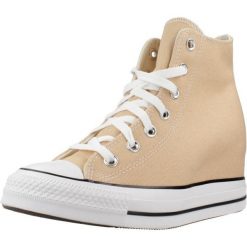 Buty CONVERSE CHUCK TAYLOR ALL STAR WEDGE Pomarańczowy. Brązowe obuwie sportowe casual damskie Converse, z tkaniny, bez zapięcia. Za 368.99 zł.