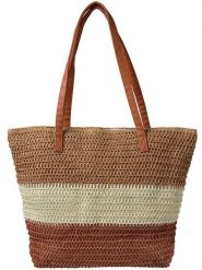 Clayre & Eef Shopper bag w kolorze brązowym - 50 x 40 x 13 cm rozmiar: onesize. Brązowe shopper bag Clayre & Eef, bez wzorów, z materiału, na ramię, bez dodatków. Za 87.81 zł.