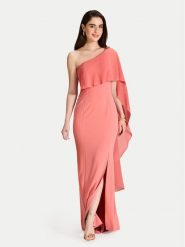 Swing Sukienka wieczorowa 5AJ03500 Koralowy Regular Fit. Pomarańczowe sukienki damskie Swing, bez wzorów, z syntetyku, wizytowe, bez ramiączek. Za 779.99 zł.