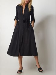 LA Angels Sukienka w kolorze czarnym rozmiar: M. Czarne sukienki damskie LA Angels, bez wzorów, z tkaniny, bez ramiączek. Za 165.99 zł.