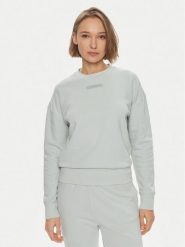 Calvin Klein Bluza Micro Logo K20K206630 Zielony Regular Fit. Zielone bluzy damskie Calvin Klein, xxl, bez wzorów, z bawełny, bez kaptura. Za 359.99 zł.