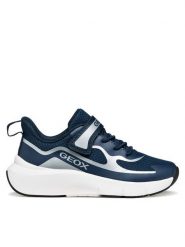 Geox Sneakersy J Pro-Ran Boy J65P7F 01454 C0673 S Granatowy. Niebieskie buty sportowe chłopięce Geox, z materiału, bez zapięcia. Za 229.99 zł.