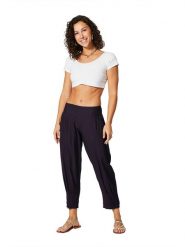 Aller Simplement Spodnie w kolorze granatowym rozmiar: 38/40. Niebieskie spodnie materiałowe damskie Aller Simplement, bez wzorów, z materiału. Za 56.99 zł.