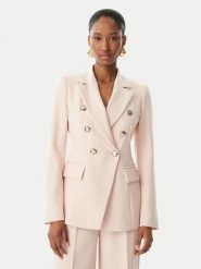 Maryley Marynarka 26EB139/43PY Różowy jasny Regular Fit. Czerwone marynarki i żakiety damskie Maryley, l, bez wzorów, z syntetyku. Za 579.99 zł.