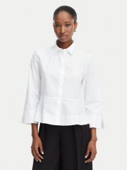 HUGO Koszula Embrella 50562961 Biały Slim Fit. Białe koszule damskie Hugo, bez wzorów, z bawełny, bez kołnierzyka, bez ramiączek. Za 639.99 zł.