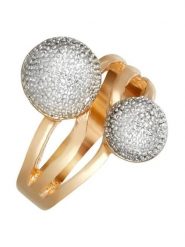 MENTHE À L'O Pozłacany pierścionek rozmiar: 52. Żółte pierścionki damskie MENTHE À L'O, pozłacane. Za 74.45 zł.