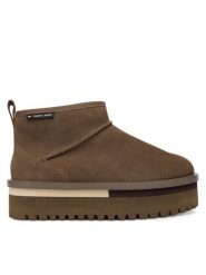 Tommy Jeans Śniegowce Tjw Flatform Snow Boot Suede EN0EN02841 Brązowy. Brązowe śniegowce damskie Tommy Jeans, z jeansu. Za 519.99 zł.