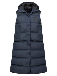 Geographical Norway Kamizelka pikowana "Villian" w kolorze granatowym rozmiar: XXL. Niebieskie kamizelki damskie Geographical Norway, xxl, bez wzorów, bez kaptura. Za 197.17 zł.