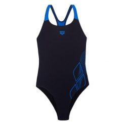Strój Kąpielowy Arena Swimsuit Swim Pro Back Graphic. Czarne stroje jednoczęściowe Arena, bez wzorów, z materiału. Za 159.99 zł.