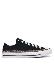Converse Trampki CHUCK TAYLOR ALL STAR LEOPARD A19180C Czarny. Czarne trampki damskie Converse, bez wzorów, z materiału, bez zapięcia. Za 329.99 zł.