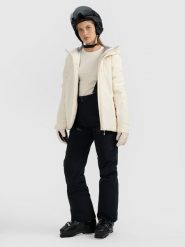 4F Spodnie narciarskie membrana 15000 damskie - czarne L. Czarne spodnie sportowe damskie 4F, na zimę, l, bez wzorów, z materiału, narciarskie, Thinsulate. Za 799.99 zł.