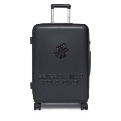 Walizka średnia Beverly Hills Polo Club. Niebieskie walizki Beverly Hills Polo Club, bez wzorów, średnie. Za 359.99 zł.