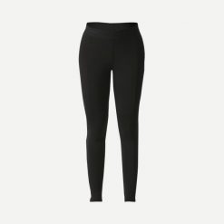 Legginsy trekkingowe damskie Forclaz MT500 merino. Czarne legginsy damskie FORCLAZ, m, bez wzorów, z dzianiny. Za 179.99 zł.