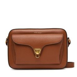 Torebka Coccinelle. Brązowe listonoszki damskie Coccinelle, bez wzorów, bez dodatków. Za 1,299.00 zł.