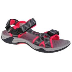 Sandały damskie, CMP Hamal Wmn Hiking Sandal. Czerwone sandały damskie CMP, bez wzorów, z materiału, bez obcasa, bez zapięcia. Za 159.99 zł.