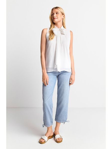 Rich & Royal Bluzka w kolorze białym rozmiar: 38. Białe bluzki damskie Rich & Royal, bez wzorów, bez kołnierzyka, bez ramiączek. Za 154.07 zł.