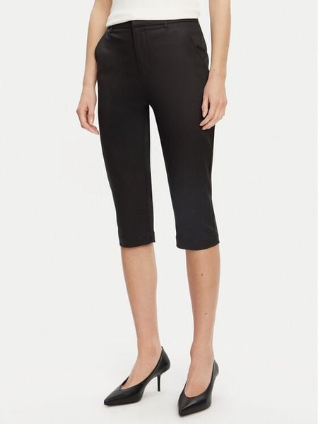 Guess Spodnie materiałowe W5GB52 WGXM2 Czarny Regular Fit. Czarne spodnie materiałowe damskie Guess, z aplikacjami, z lyocellu. Za 219.99 zł.