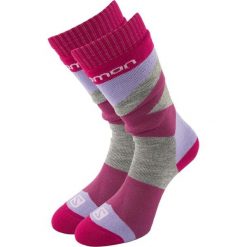 Skarpety narciarskie Salomon Jr Team 2 szt. Fioletowe/szare Różowe 35-38. Czarne skarpetki damskie Salomon, bez wzorów. Za 164.99 zł.