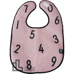 Śliniak The Numbers różowy. Czerwone śliniaki Design Letters, bez wzorów. W wyprzedaży za 43.00 zł.