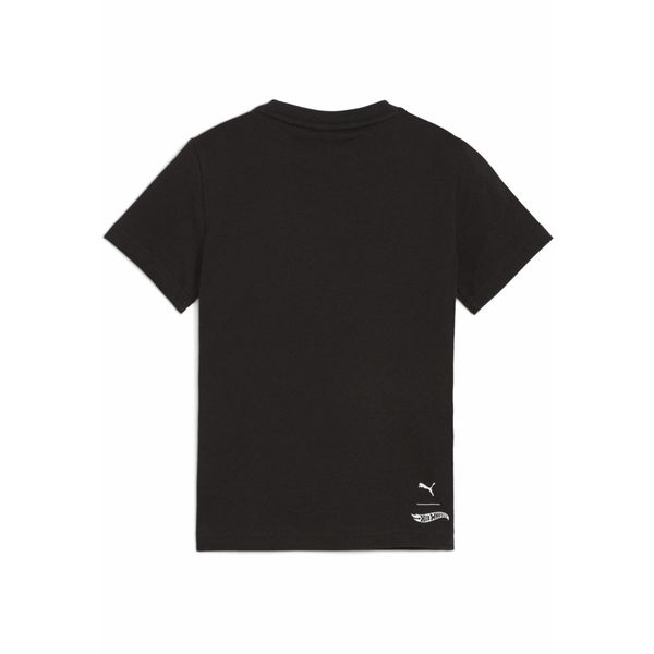 Koszulka Puma X Hot Wheels Graphic. Czarne bluzki damskie Puma, bez wzorów, bez kołnierzyka, bez ramiączek. Za 66.99 zł.