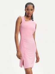 Hugo Sukienka codzienna Nalira 50514027 Różowy Slim Fit. Czerwone sukienki damskie Hugo, bez wzorów, z wiskozy, bez ramiączek. Za 449.99 zł.