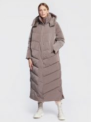 Calvin Klein Płaszcz zimowy Modern K20K205127 Brązowy Regular Fit. Brązowe kurtki damskie Calvin Klein, na zimę, m, bez wzorów, z syntetyku, bez kaptura. Za 1,599.00 zł.