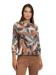 Betty Barclay Bluzka w kolorze beżowo-brązowo-szarym rozmiar: 38. Brązowe bluzki damskie Betty Barclay, bez wzorów, z wiskozy, bez kołnierzyka, bez ramiączek. Za 109.26 zł.
