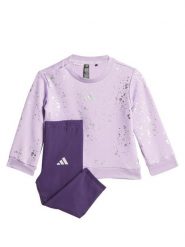 Adidas Komplet bluza i legginsy Everyday Glam JW2434 Fioletowy Regular Fit. Fioletowe bluzy dziewczęce Adidas, bez wzorów, z bawełny, bez ramiączek, bez kaptura. Za 179.99 zł.