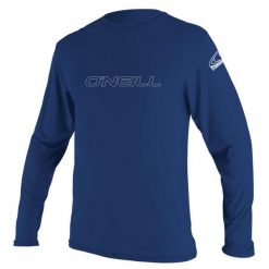 Koszulka do sportów wodnych ONEILL Basic Skins długi rękaw. Niebieskie koszulki damskie O'Neill, xl, bez wzorów, bez kołnierzyka, bez ramiączek. Za 195.00 zł.