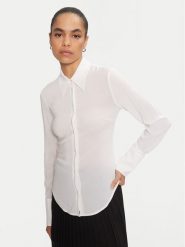 PINKO Koszula 100612 A1NI Biały Regular Fit. Białe koszule damskie Pinko, bez wzorów, z wiskozy, bez kołnierzyka, bez ramiączek. Za 959.99 zł.