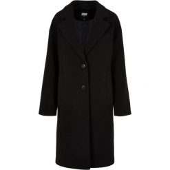 Płaszcz damski oversize Urban Classics. Czarne płaszcze damskie Urban Classics, m, bez wzorów, z materiału, bez kaptura. Za 391.55 zł.