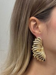 Heliophilia Pozłacane kolczyki-wkrętki rozmiar: onesize. Żółte kolczyki damskie Heliophilia, pozłacane. Za 53.17 zł.