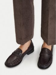 Lasocki Mokasyny CEO-WI45-VR-11800-2 Brązowy ciemny. Brązowe mokasyny damskie Lasocki, ze skóry, bez obcasa. Za 229.99 zł.